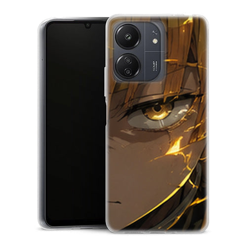 Coque Xiaomi Redmi 13C Zenitsu Agatsuma Oeil Dore Gros Plan Demon Slayer - MaCoquePerso