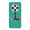 Coque Xiaomi Redmi 14C ancre florale turquoise | Housse silicone, antichocs, protection optimale - Motif floral