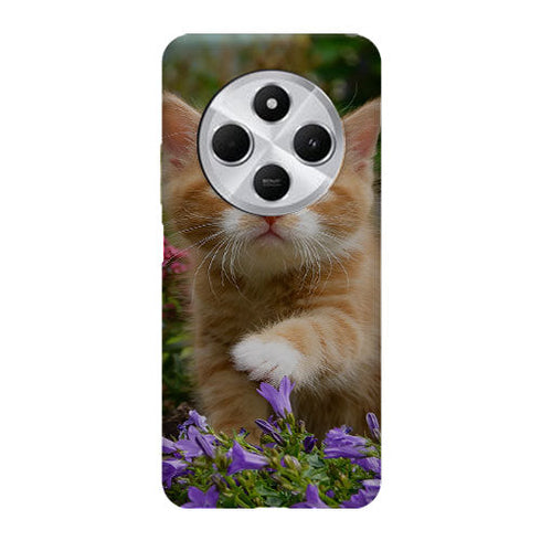 Coque Xiaomi Redmi 14C Flowery Garden Lovely and enchanting cat