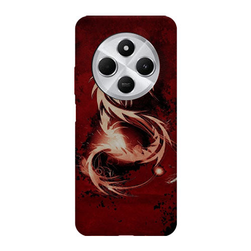 Coque pour Xiaomi Redmi 14C Dragon Rouge