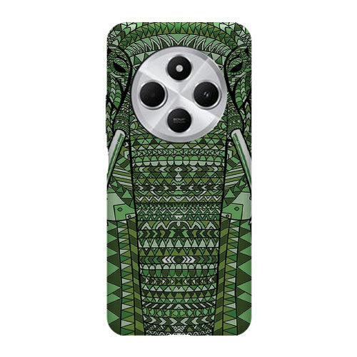 Coque Xiaomi Redmi 14C Elephant Vert Azteque
