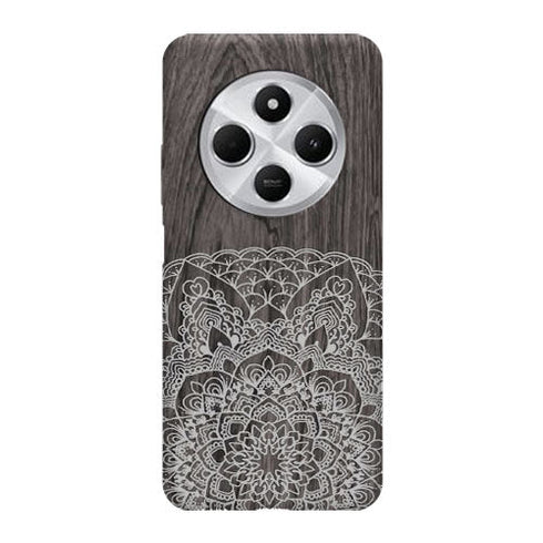 Coque pour Xiaomi Redmi 14C Floral Lacet Bois