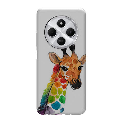 Coque Xiaomi Redmi 14C Girafe Mulicouleurs
