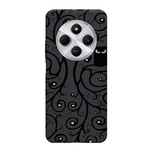 Coque Xiaomi Redmi 14C Hibou Noir et Blanc