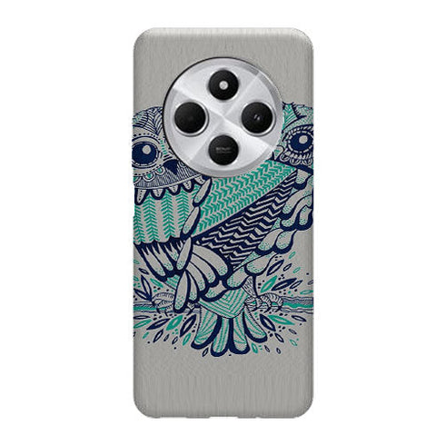 Coque Xiaomi Redmi 14C Hiboux Turquoises