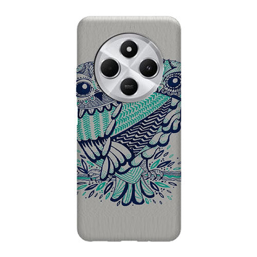 Coque Xiaomi Redmi 14C Hiboux Turquoises