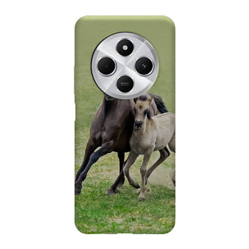Coque Xiaomi Redmi 14C Horses, Wild Duelmener ponies, mare and foal