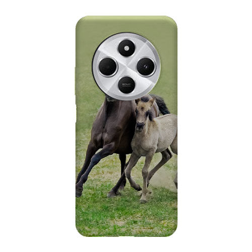 Coque Xiaomi Redmi 14C Horses, Wild Duelmener ponies, mare and foal
