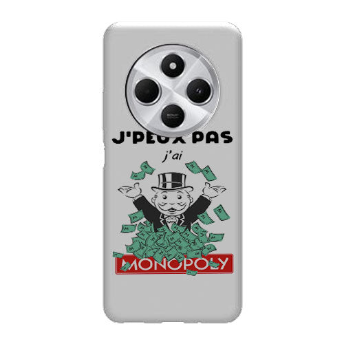 Coque Xiaomi Redmi 14C Je Peux pas j'ai Monopoly | Housse silicone, Protection optimale - Motif Jeux video Gaming