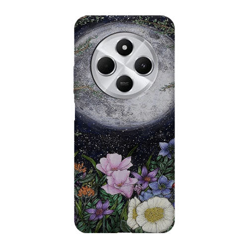 Coque Xiaomi Redmi 14C Minuit dans le jardin | Housse silicone, antichocs, protection optimale - Motif floral