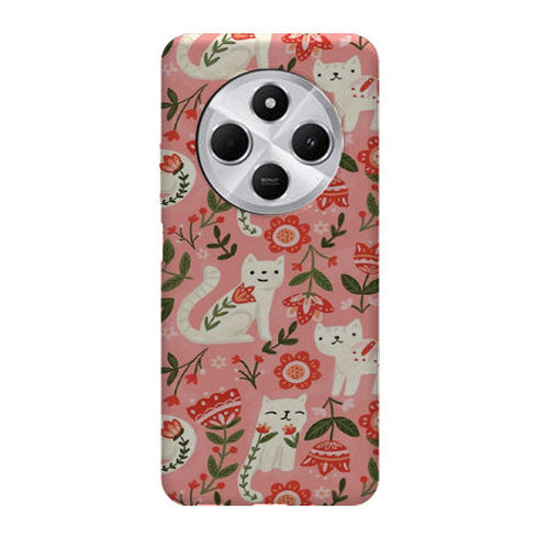 Coque Xiaomi Redmi 14C Motif de chat folklorique