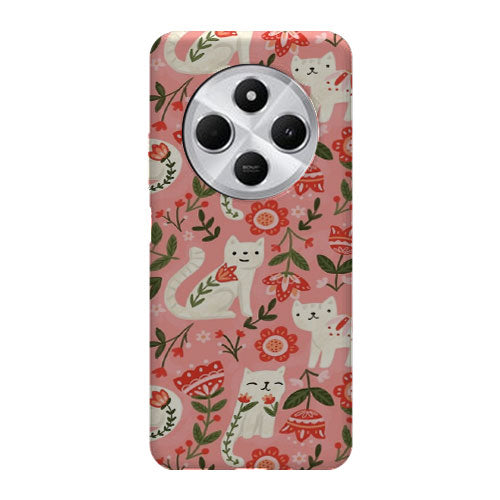 Coque Xiaomi Redmi 14C Motif de chat folklorique