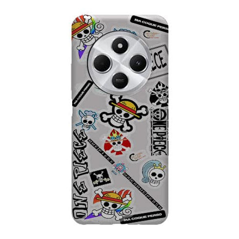 Coque Xiaomi Redmi 14C One Piece Logo Patchwork