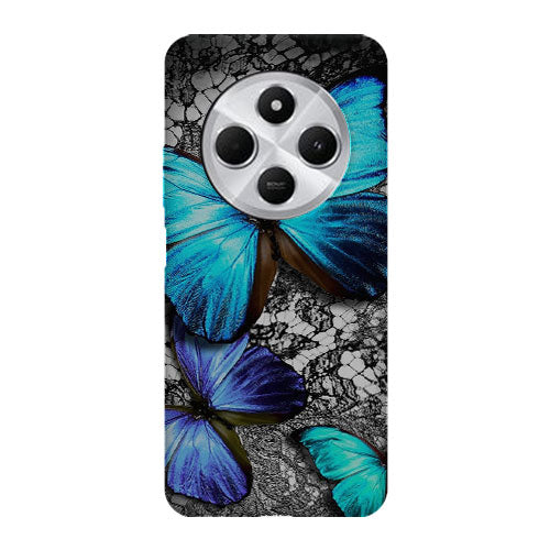 Coque Xiaomi Redmi 14C Papillon Turquoise