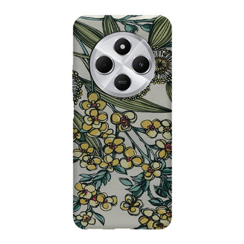Coque Xiaomi Redmi 14C Retro Australian Native Floral | Housse silicone, antichocs, protection optimale - Motif floral