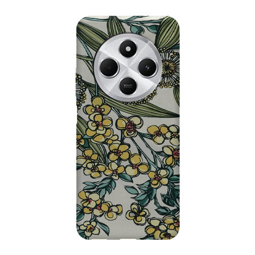 Coque Xiaomi Redmi 14C Retro Australian Native Floral | Housse silicone, antichocs, protection optimale - Motif floral