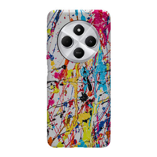 Coque pour Xiaomi Redmi 14C Splash Paint Arc en ciel