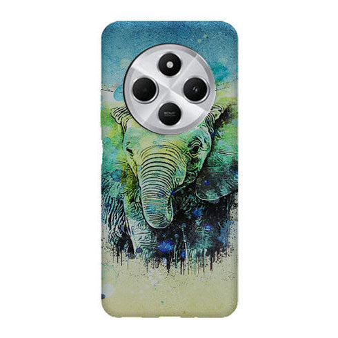 Coque Xiaomi Redmi 14C Water Color Elephant