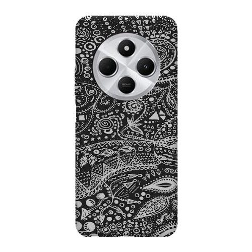 Coque pour Xiaomi Redmi 14C Aztec bw handmade