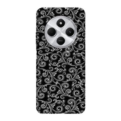 Coque Xiaomi Redmi 14C Black and white swirls
