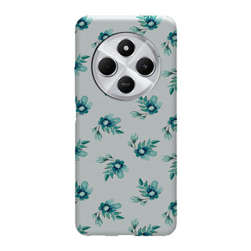 Coque Xiaomi Redmi 14C Blue Flowers | Housse silicone, antichocs, protection optimale - Motif floral bleu