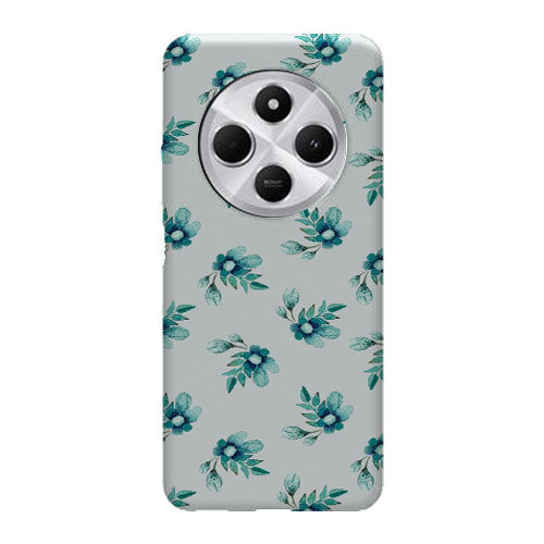 Coque Xiaomi Redmi 14C Blue Flowers | Housse silicone, antichocs, protection optimale - Motif floral bleu