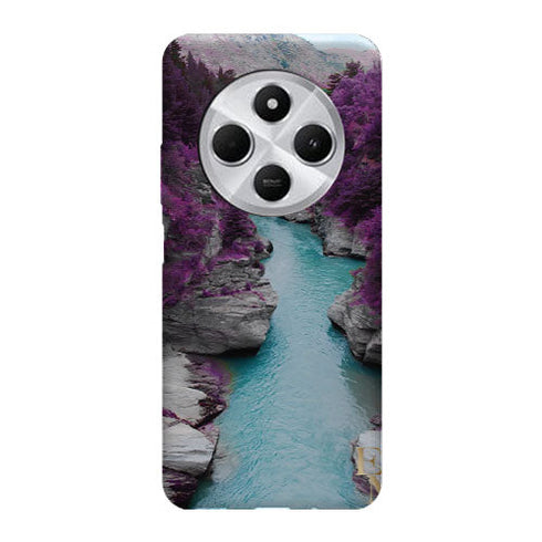 Coque Xiaomi Redmi 14C Cascade | Housse silicone, antichocs, protection optimale - Motif floral Purple