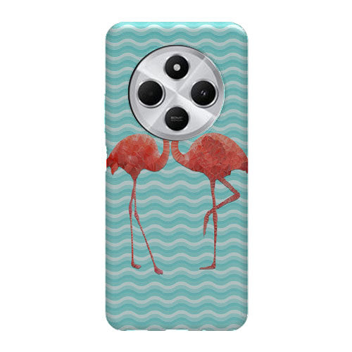 Coque pour Xiaomi Redmi 14C Flamingo love