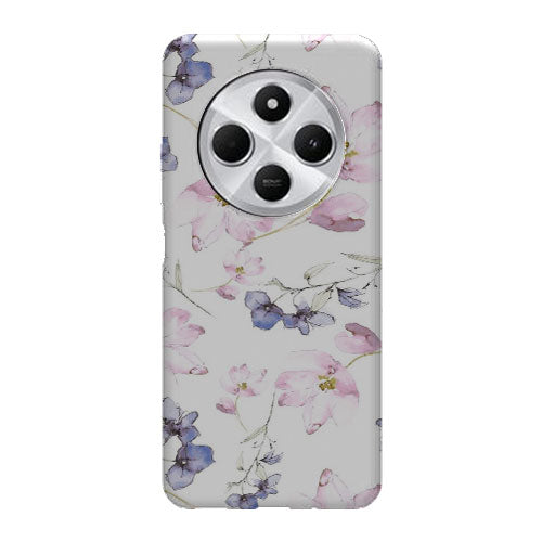 Coque Xiaomi Redmi 14C fleurs aquarelles | Housse silicone, antichocs, protection optimale - Motif floral Pastel