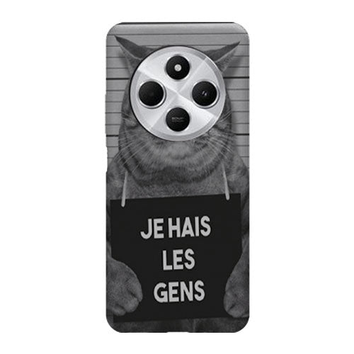 Coque Xiaomi Redmi 14C I hate People Jail Cat