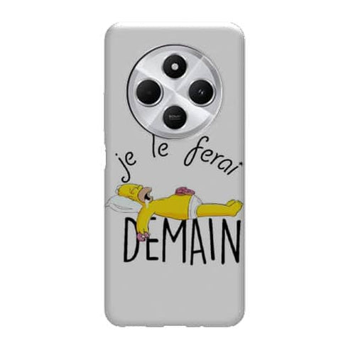 Coque Xiaomi Redmi 14C Je le Ferai demain Homer Donuts