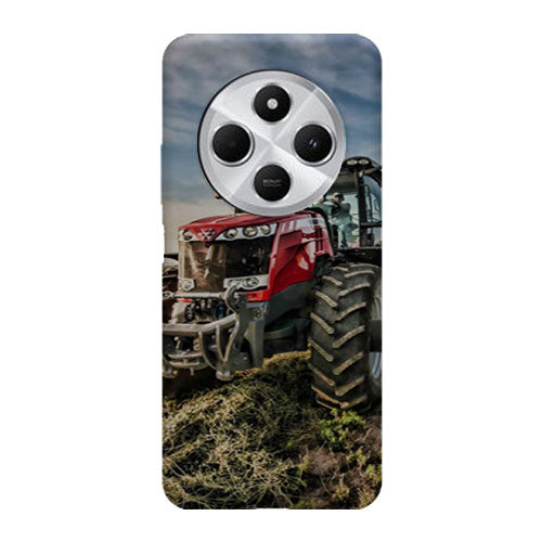 Coque Xiaomi Redmi 14C Massey Fergusson Tractor | Housse silicone, antichocs, protection optimale - Motif floral