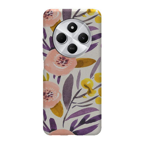 Coque Xiaomi Redmi 14C Novembre | Housse silicone, antichocs, protection optimale - Motif floral