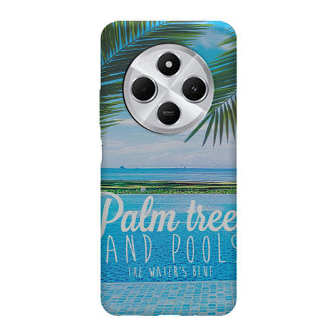 Coque Xiaomi Redmi 14C Palm Trees | Housse silicone, antichocs, protection optimale - Motif floral