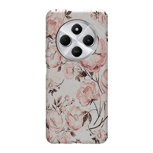 Coque Xiaomi Redmi 14C Roses et pivoines victoriennes | Housse silicone, antichocs, protection optimale - Motif floral