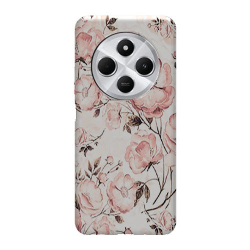 Coque Xiaomi Redmi 14C Roses et pivoines victoriennes | Housse silicone, antichocs, protection optimale - Motif floral