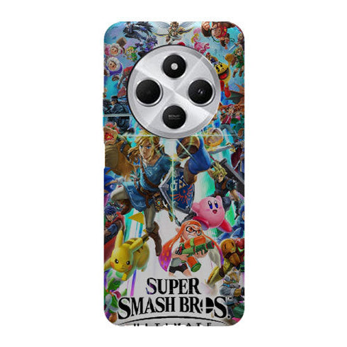 Coque Xiaomi Redmi 14C Super smash bros ultimate | Housse silicone, Protection optimale - Motif Jeux video Gaming