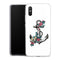Coque Xiaomi Redmi 9A ancre florale nautique fleurs mignonnes | Housse silicone, antichocs, protection optimale - Motif floral