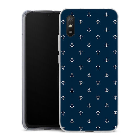 Coque pour Xiaomi Redmi 9A Ancre Blue Marine