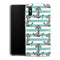 Coque Xiaomi Redmi 9A ancres et fleurs | Housse silicone, antichocs, protection optimale - Motif floral