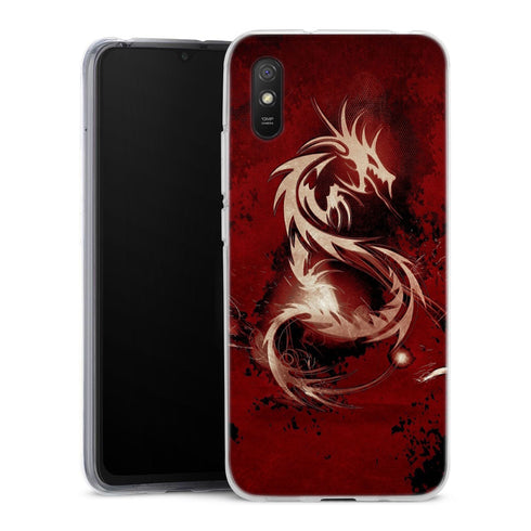 Coque pour Xiaomi Redmi 9A Dragon Rouge