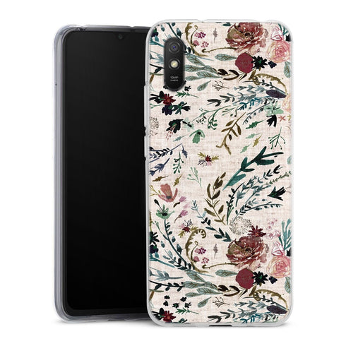 Coque Xiaomi Redmi 9A Fable Florale | Housse silicone, antichocs, protection optimale - Motif floral