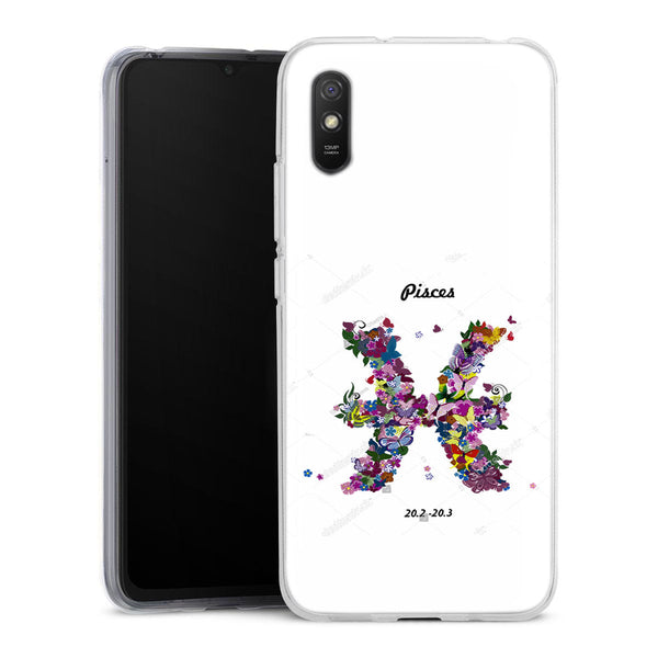 Coque Xiaomi Redmi 9A Motif Floral Poisson | Housse silicone, antichocs, protection optimale - Motif floral