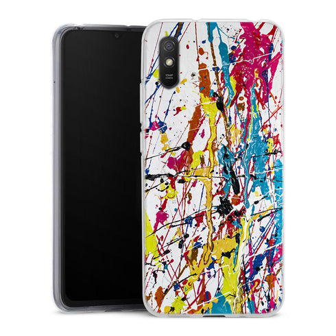 Coque pour Xiaomi Redmi 9A Splash Paint Arc en ciel