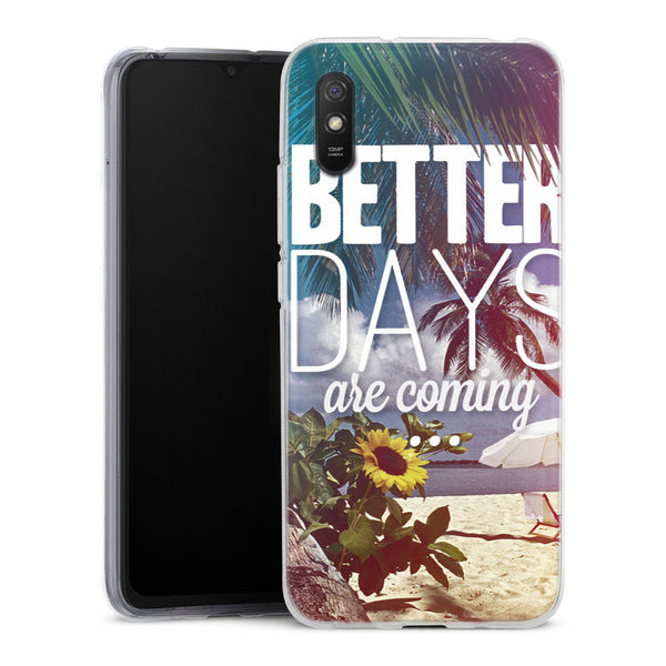 Coque Xiaomi Redmi 9A Better Days | Housse silicone, antichocs, protection optimale - Motif floral