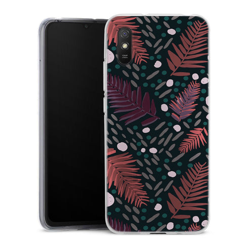 Coque Xiaomi Redmi 9A Bungalow Nights | Housse silicone, antichocs, protection optimale - Motif floral Violet