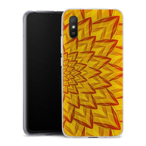 Coque Xiaomi Redmi 9A Dahlia Burning | Housse silicone, antichocs, protection optimale - Motif floral