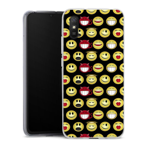 Coque pour Xiaomi Redmi 9A Funny smileys