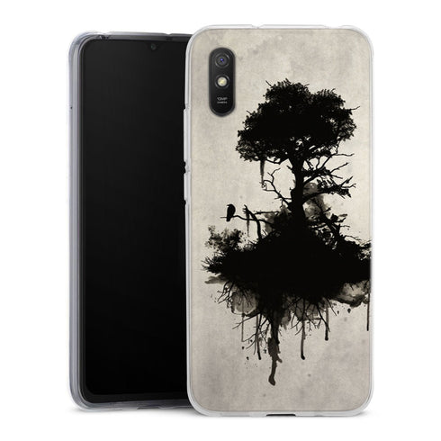 Coque Xiaomi Redmi 9A Last Tree Standing | Housse silicone, antichocs, protection optimale - Motif floral