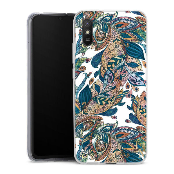 Coque Xiaomi Redmi 9A Leaf | Housse silicone, antichocs, protection optimale - Motif floral Feuille